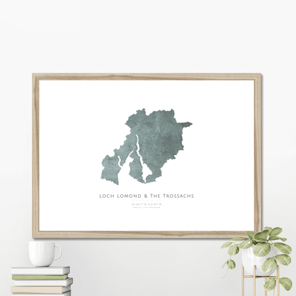 Loch Lomond & The Trossachs - Framed & Mounted Map