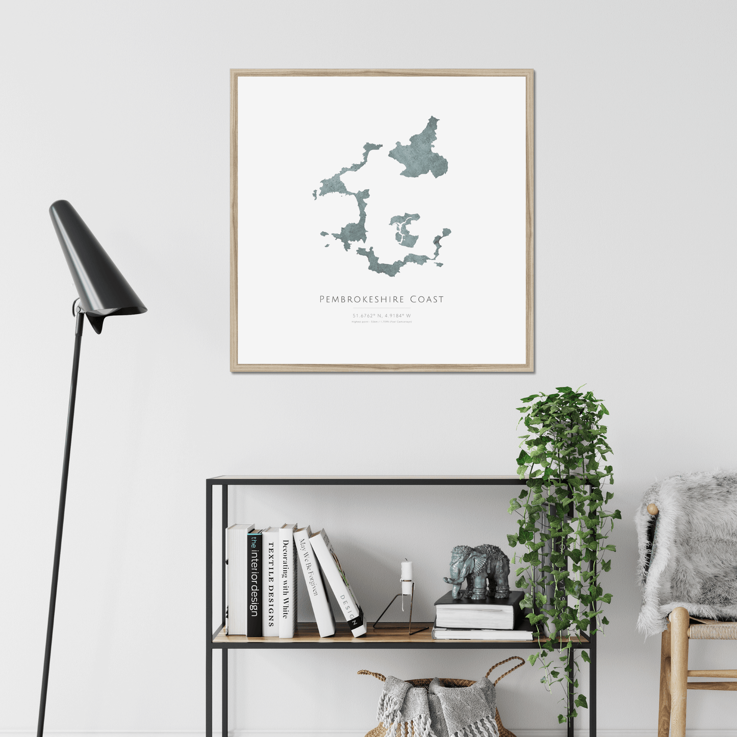 Pembrokeshire Coast -  Framed & Mounted Map
