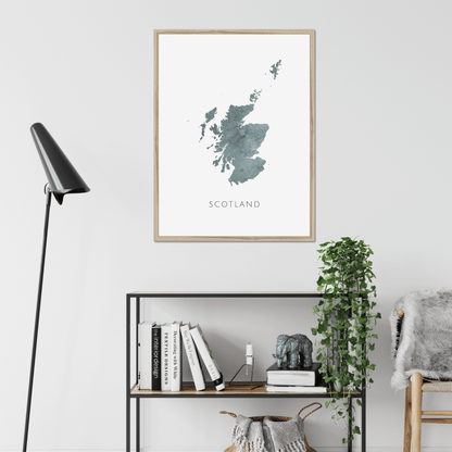 Scotland -  Framed & Mounted Map