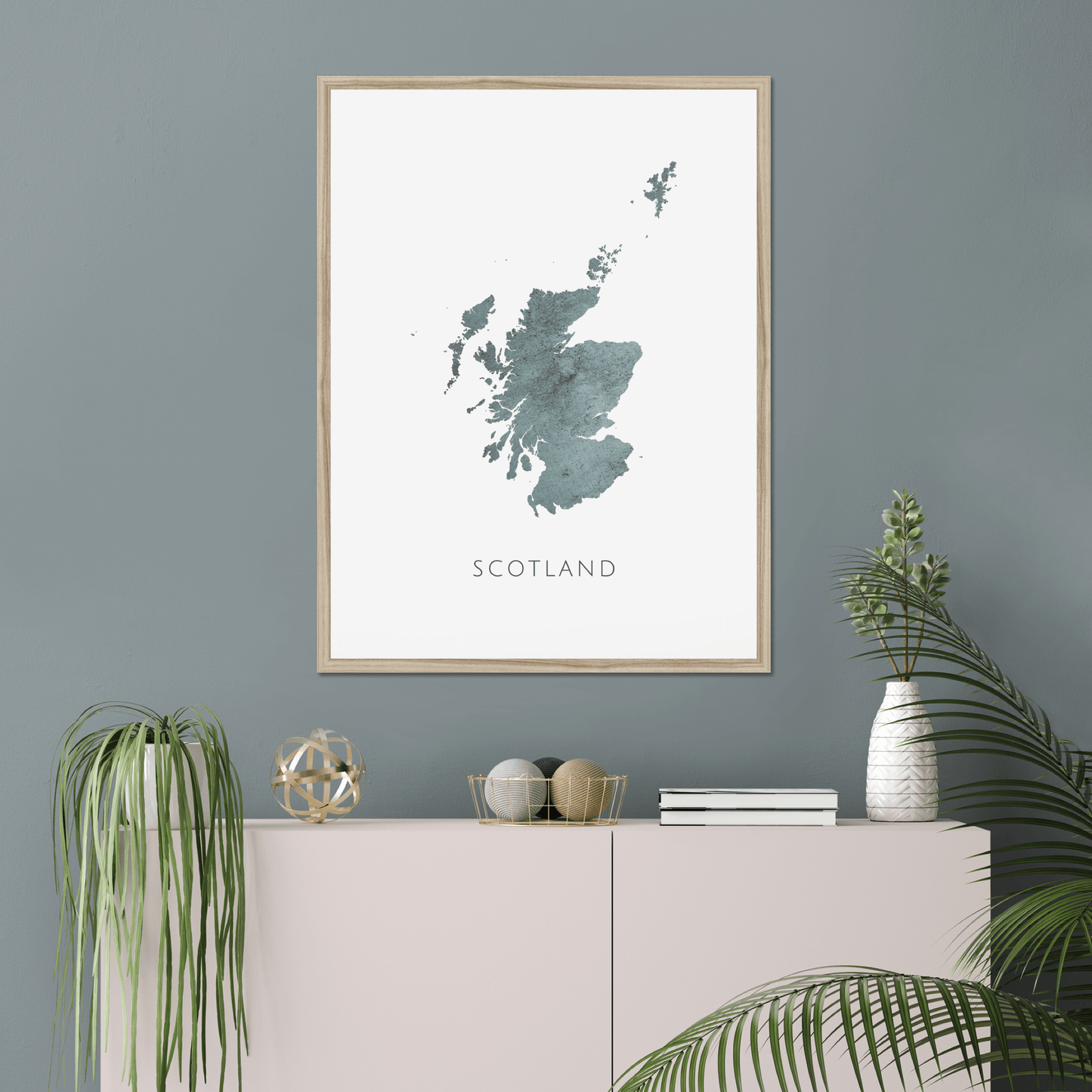 Map of Scotland -  Fine Art Print