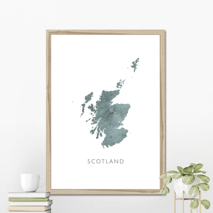 Scotland -  Framed & Mounted Map