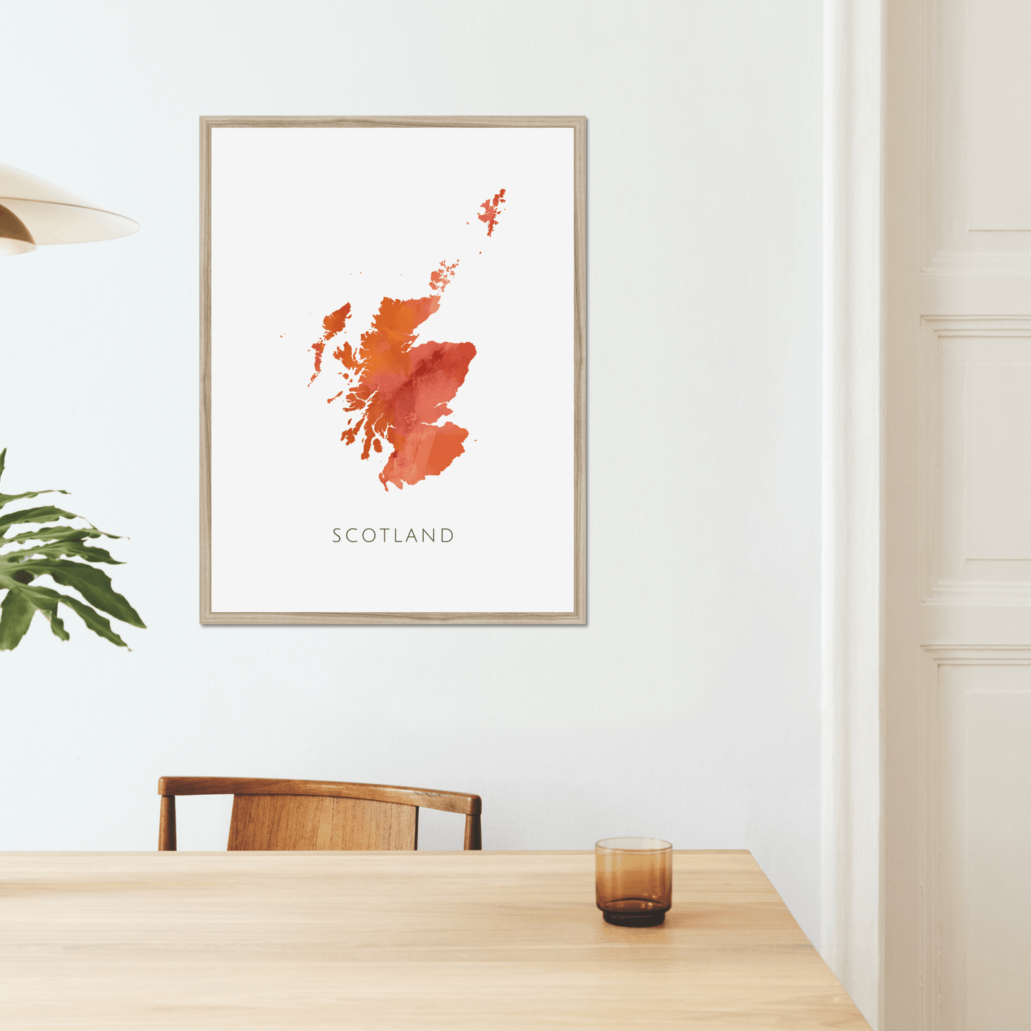 Scotland -  Framed & Mounted Map