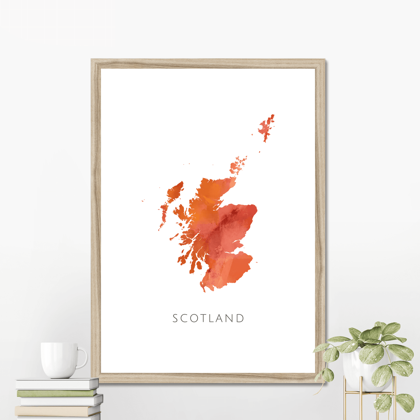 Scotland -  Framed & Mounted Map
