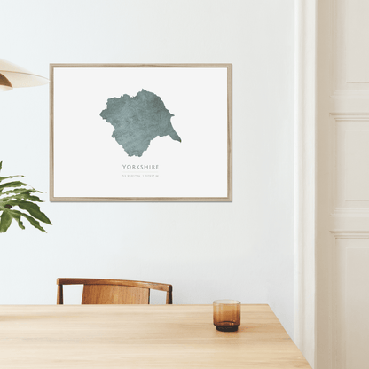 Yorkshire -  Framed & Mounted Map