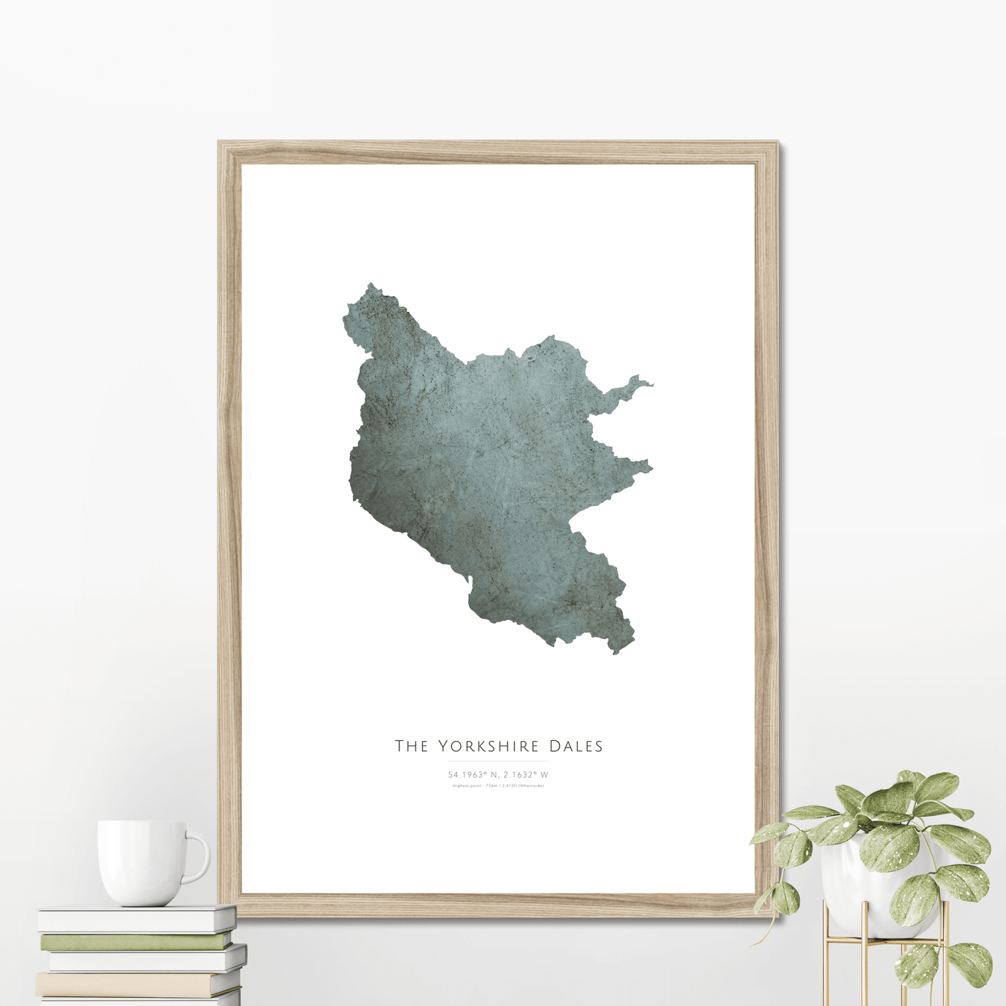Map of the Yorkshire Dales -  Fine Art Print