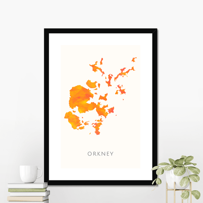 Orkney -  Framed & Mounted Map