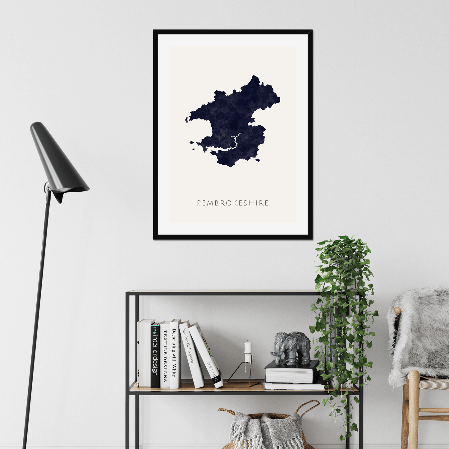 Pembrokeshire -  Framed & Mounted Map