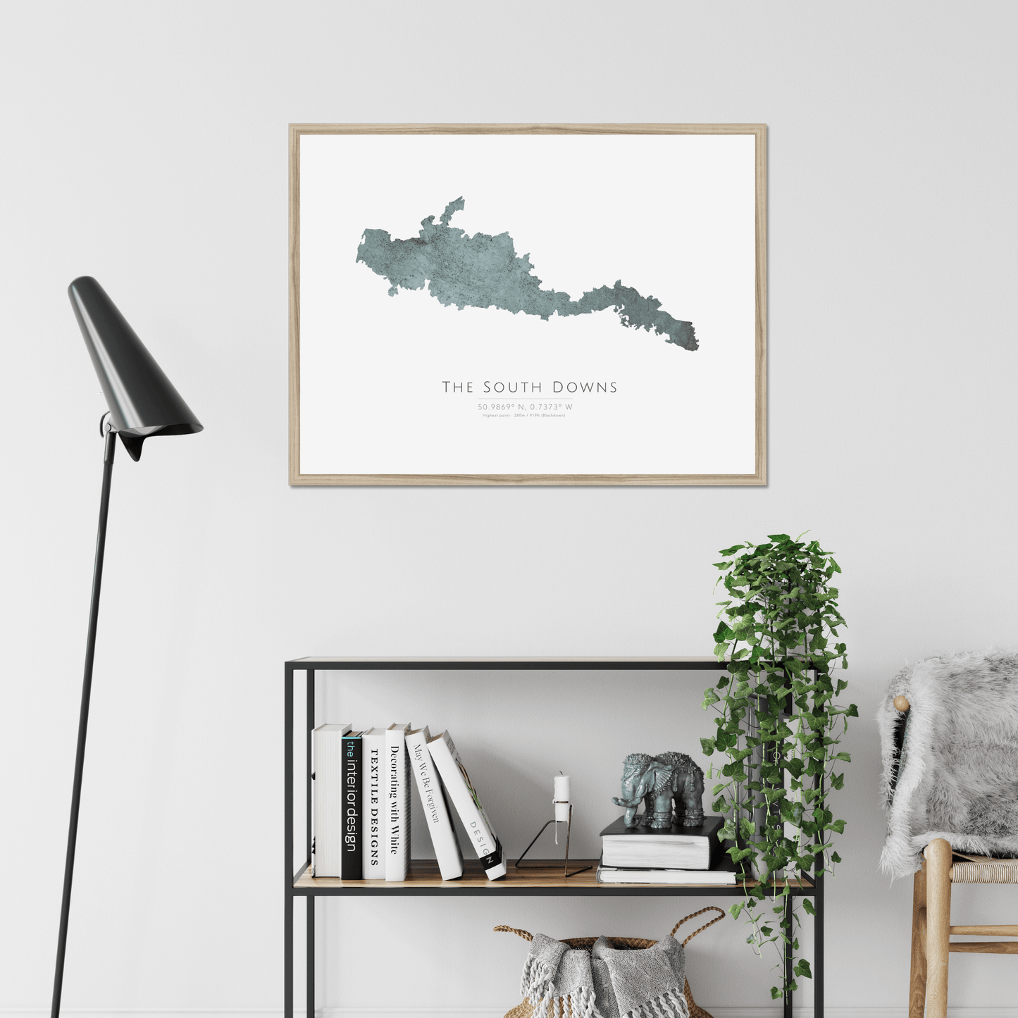 Map of The South Downs -  Fine Art Print