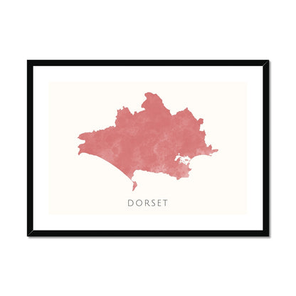 Dorset -  Framed & Mounted Map