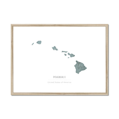 Hawaii -  Framed & Mounted Map