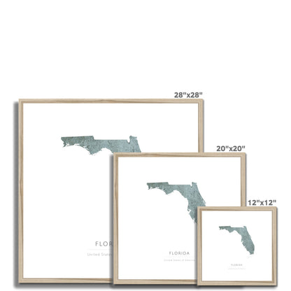 Florida -  Framed & Mounted Map