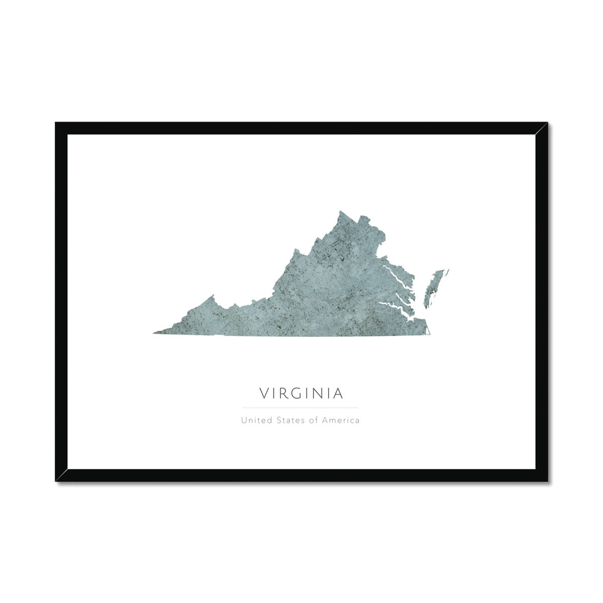 Virginia -  Framed & Mounted Map