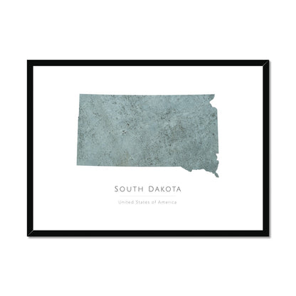 South Dakota -  Framed & Mounted Map