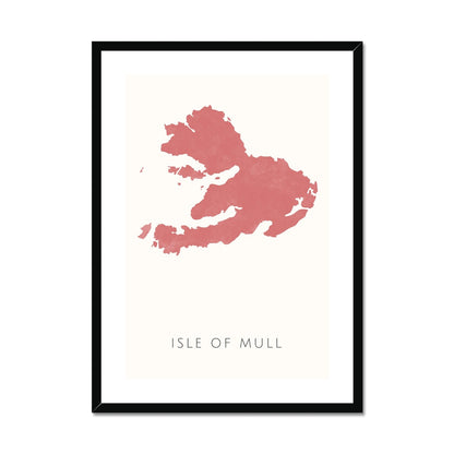 Mull -  Framed & Mounted Map