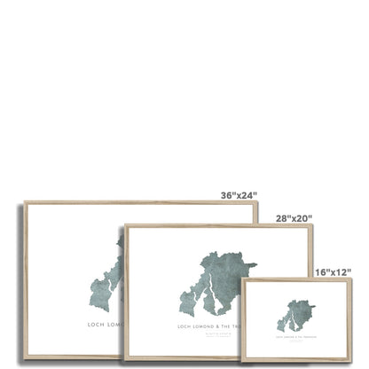 Loch Lomond & The Trossachs - Framed & Mounted Map