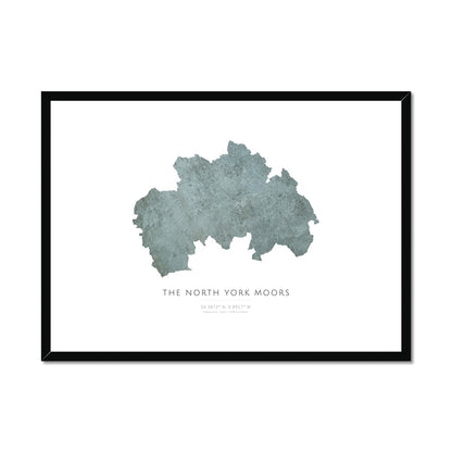 North York Moors -  Framed & Mounted Map