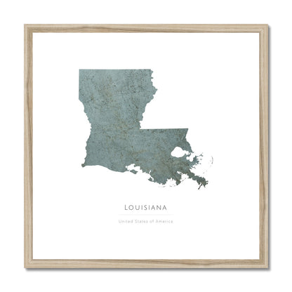 Louisiana -  Framed & Mounted Map