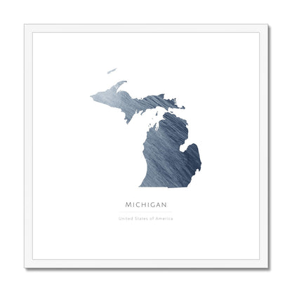 Michigan -  Framed & Mounted Map