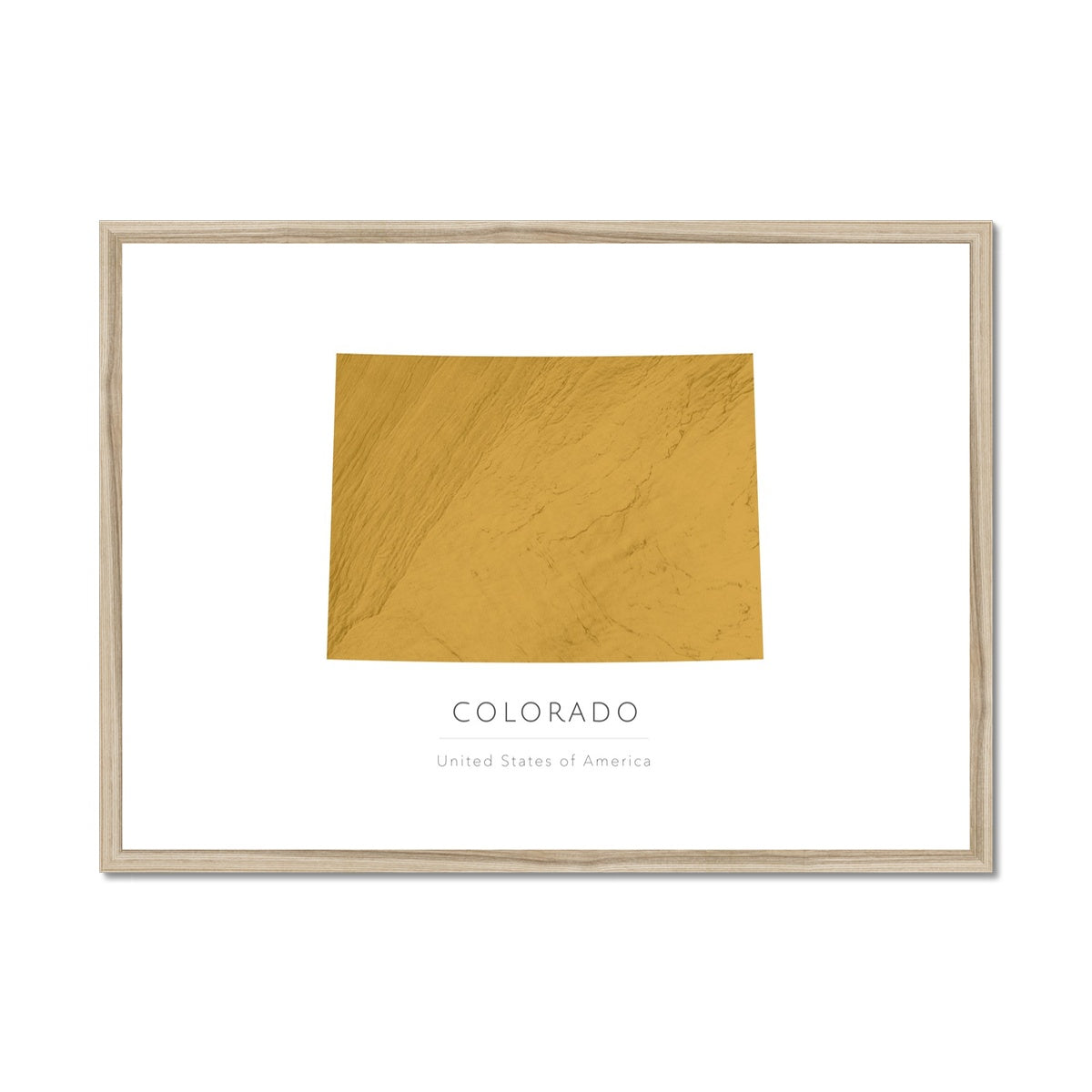Colorado -  Framed & Mounted Map