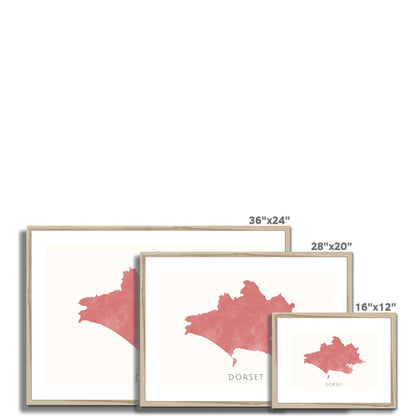 Dorset -  Framed & Mounted Map