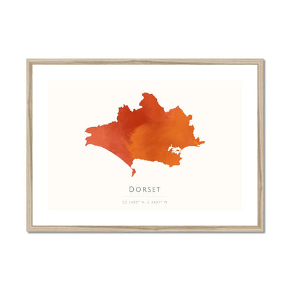 Dorset -  Framed & Mounted Map