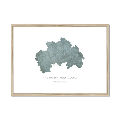 North York Moors -  Framed & Mounted Map