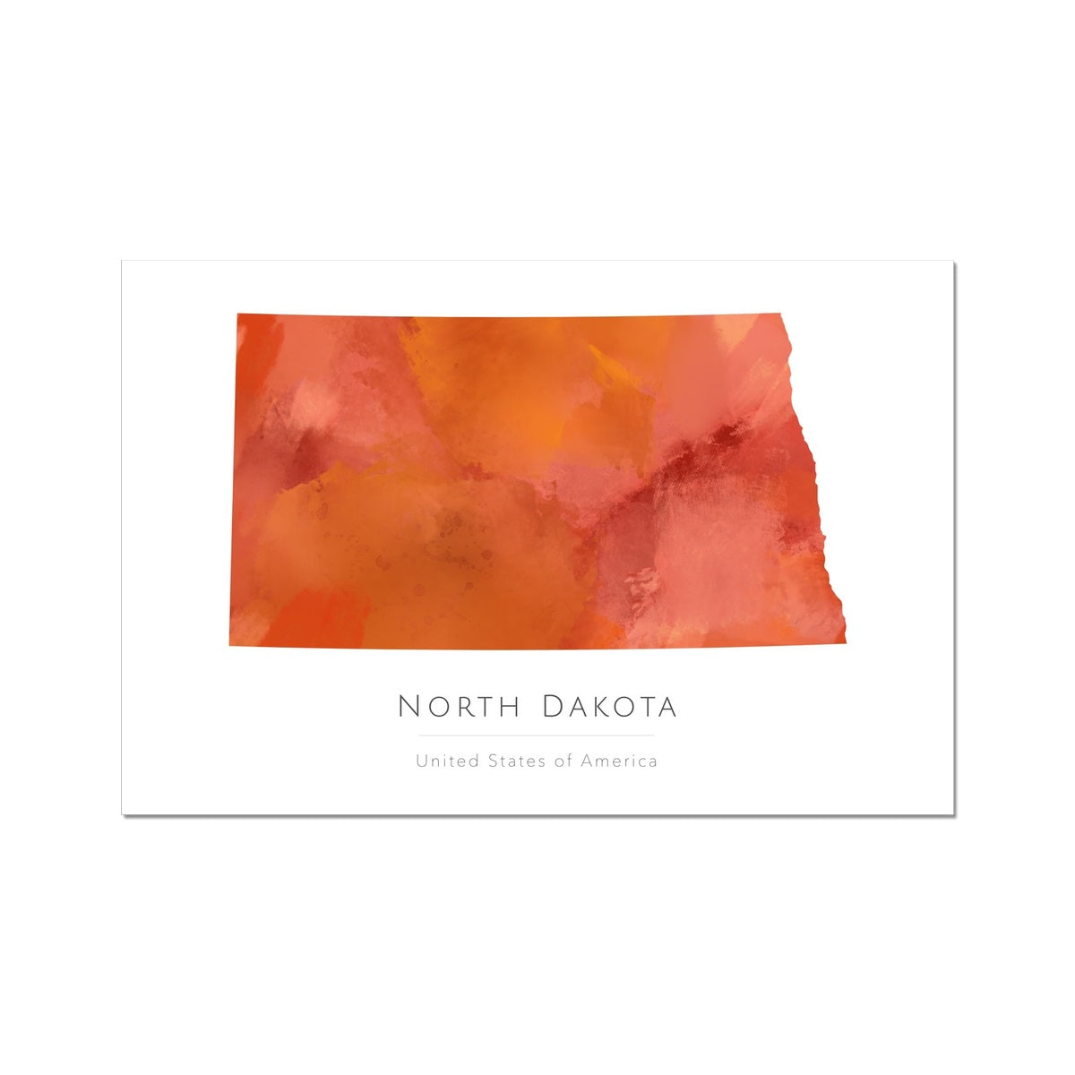 North Dakota -  Fine Art Print