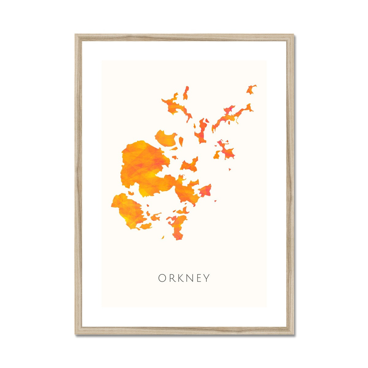 Orkney -  Framed & Mounted Map