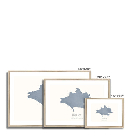 Dorset -  Framed & Mounted Map