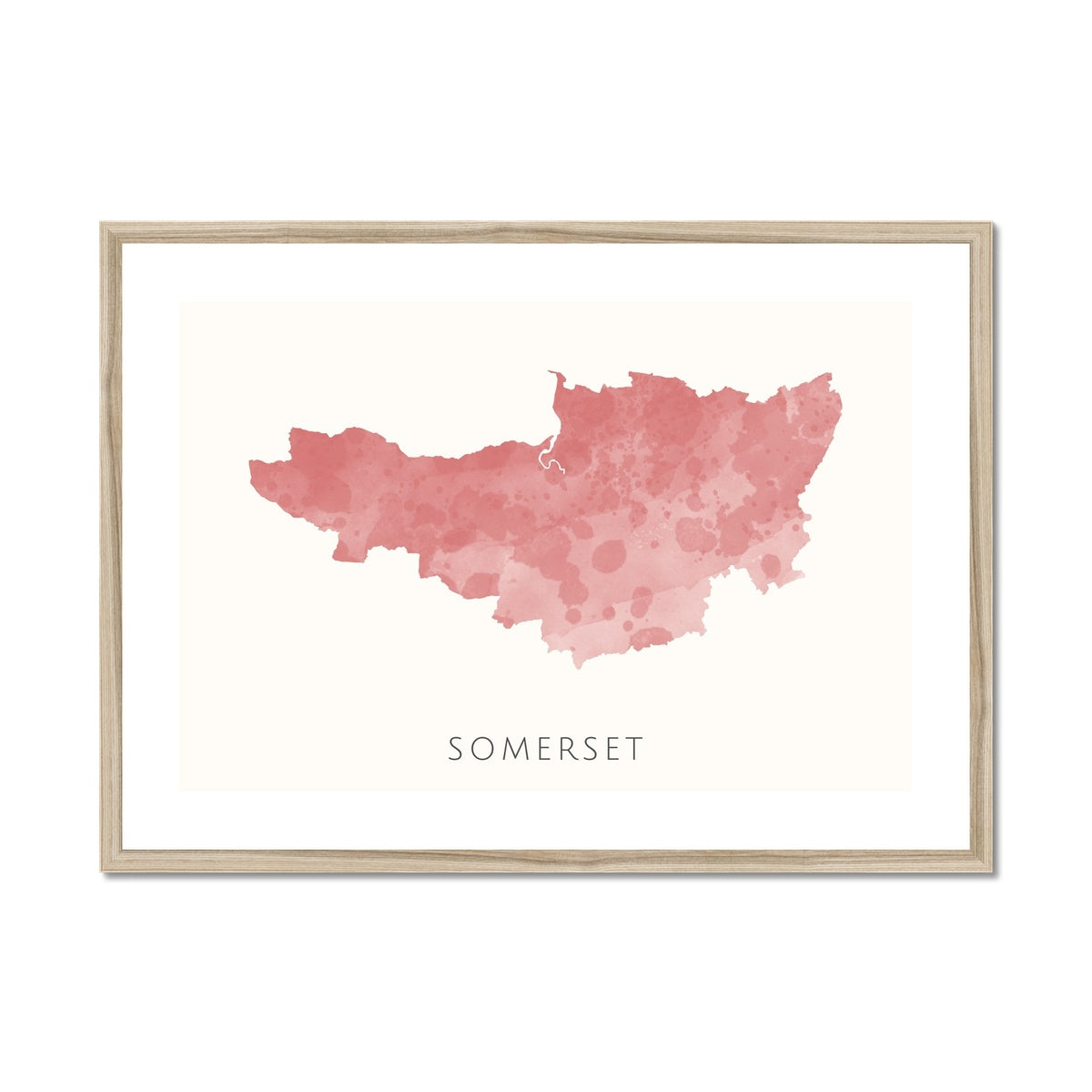 Somerset -  Framed & Mounted Map