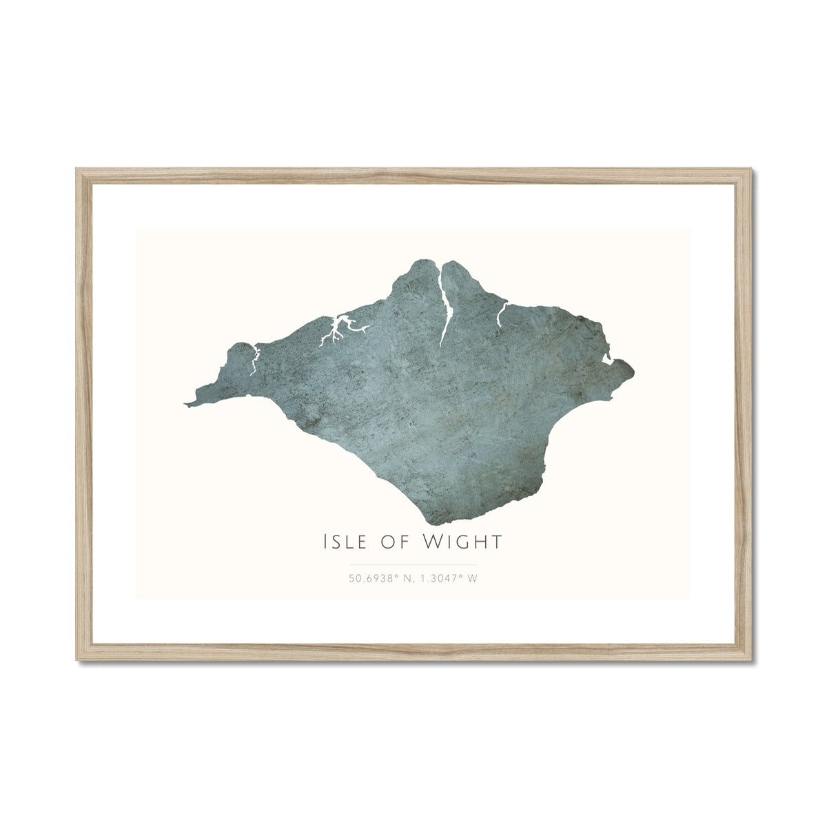 Isle of Wight -  Framed & Mounted Map