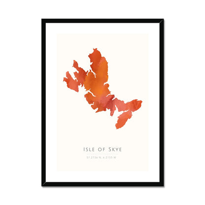 Isle of Skye -  Framed & Mounted Map