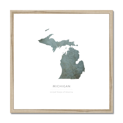 Michigan -  Framed & Mounted Map