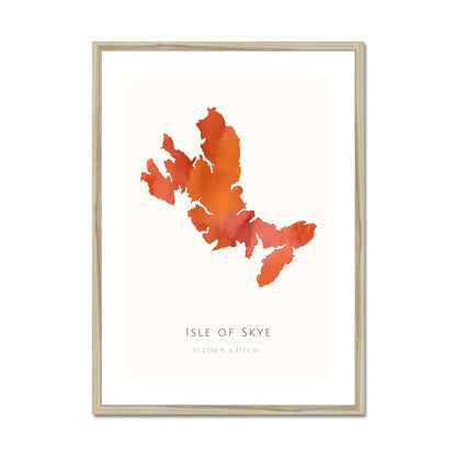 Isle of Skye -  Framed & Mounted Map