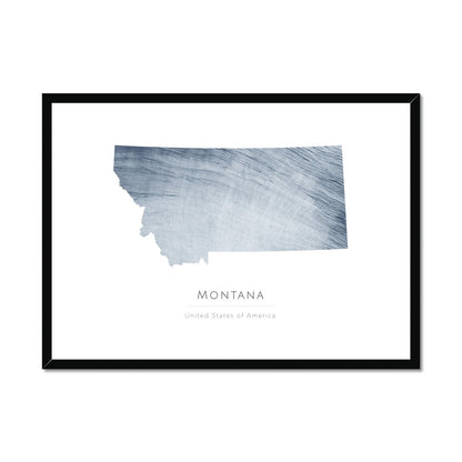 Montana -  Framed & Mounted Map