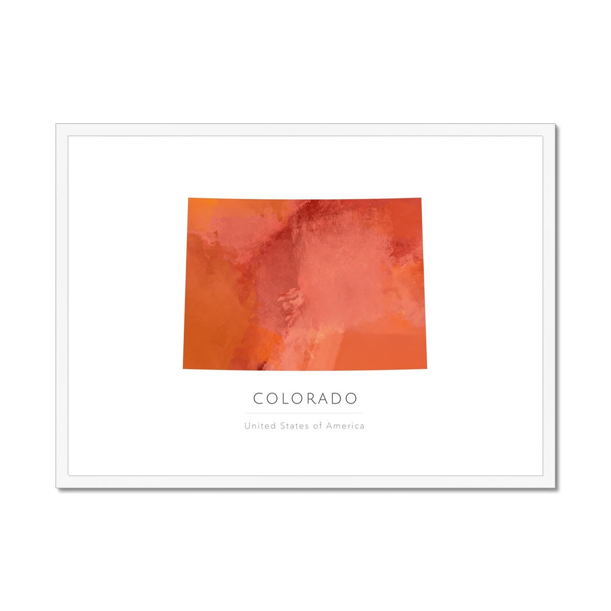 Colorado -  Framed & Mounted Map