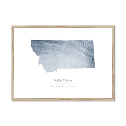 Montana -  Framed & Mounted Map