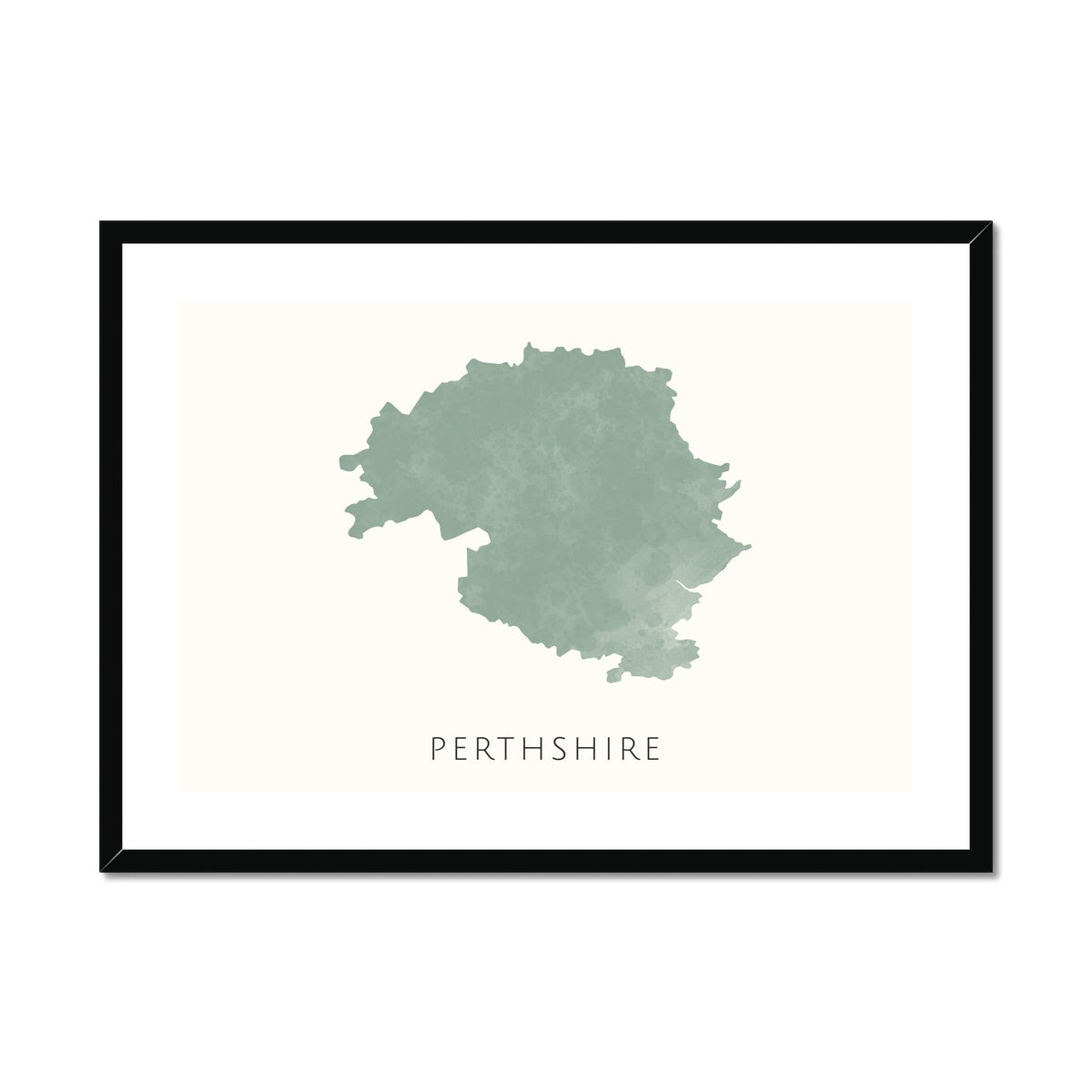 Perthshire -  Framed & Mounted Map