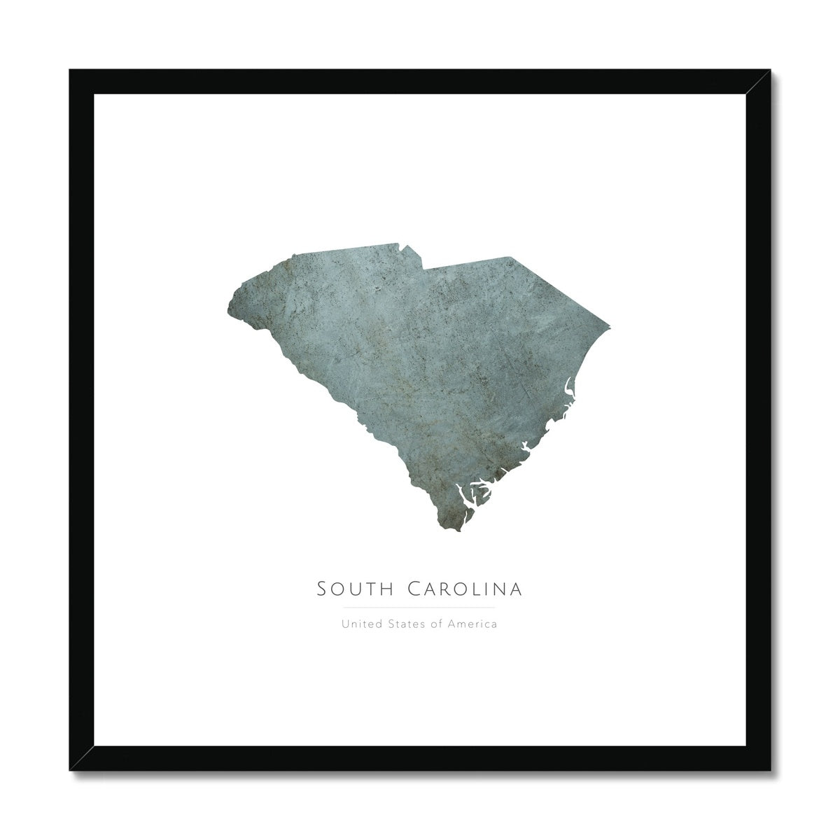South Carolina -  Framed & Mounted Map