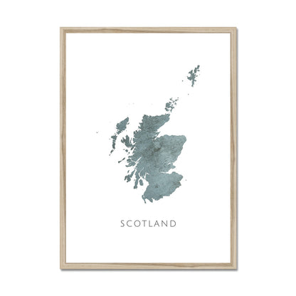 Scotland -  Framed & Mounted Map