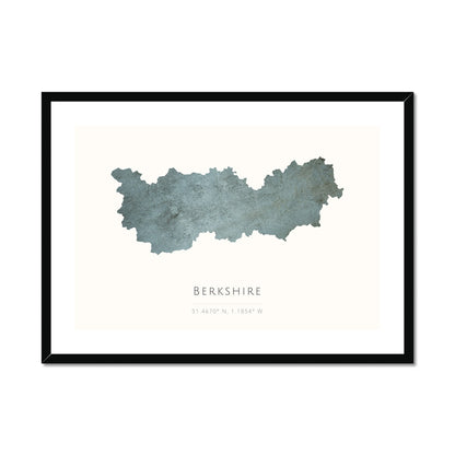 Berkshire -  Framed & Mounted Map