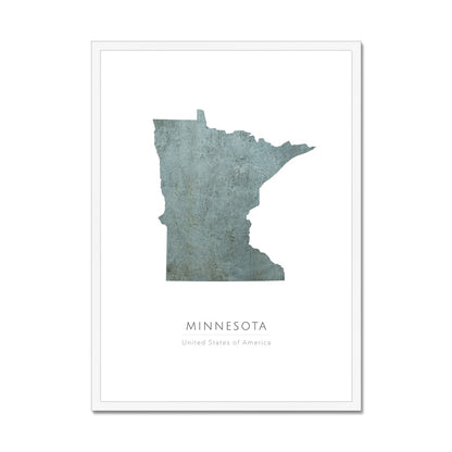 Minnesota -  Framed & Mounted Map