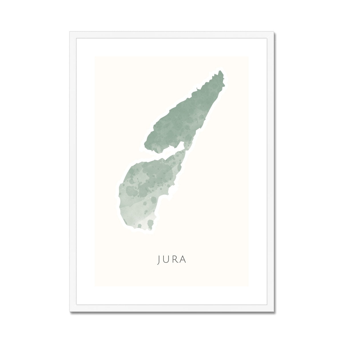 Jura -  Framed & Mounted Map