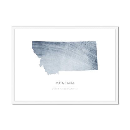 Montana -  Framed & Mounted Map